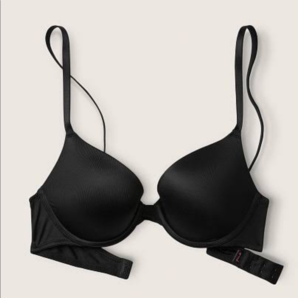 PINK Victoria’s Secret Wear Everywhere Push-Up Bra Black 32B